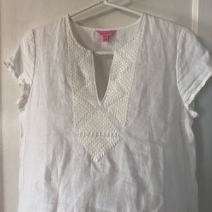 NWOT Lilly Pulitzer white top